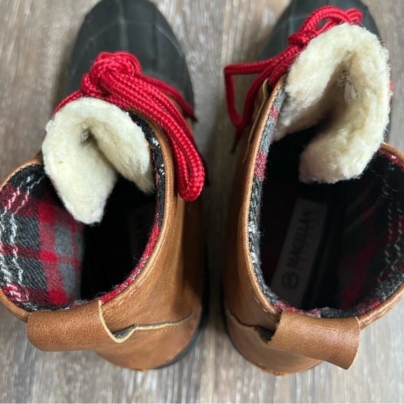 Magellan Women’s Outdoor Duck Boots Black Brown Size 7 - Picture 6 of 9